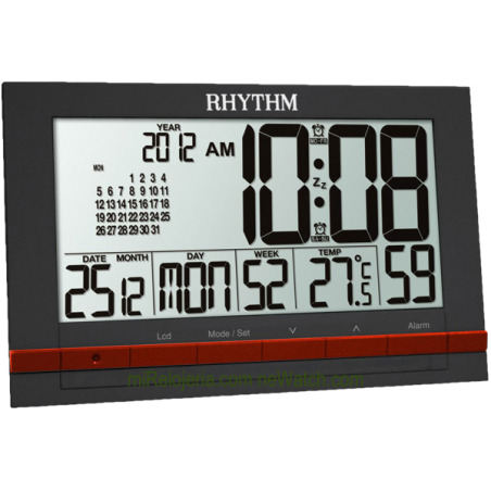 Wake up timer with thermometer