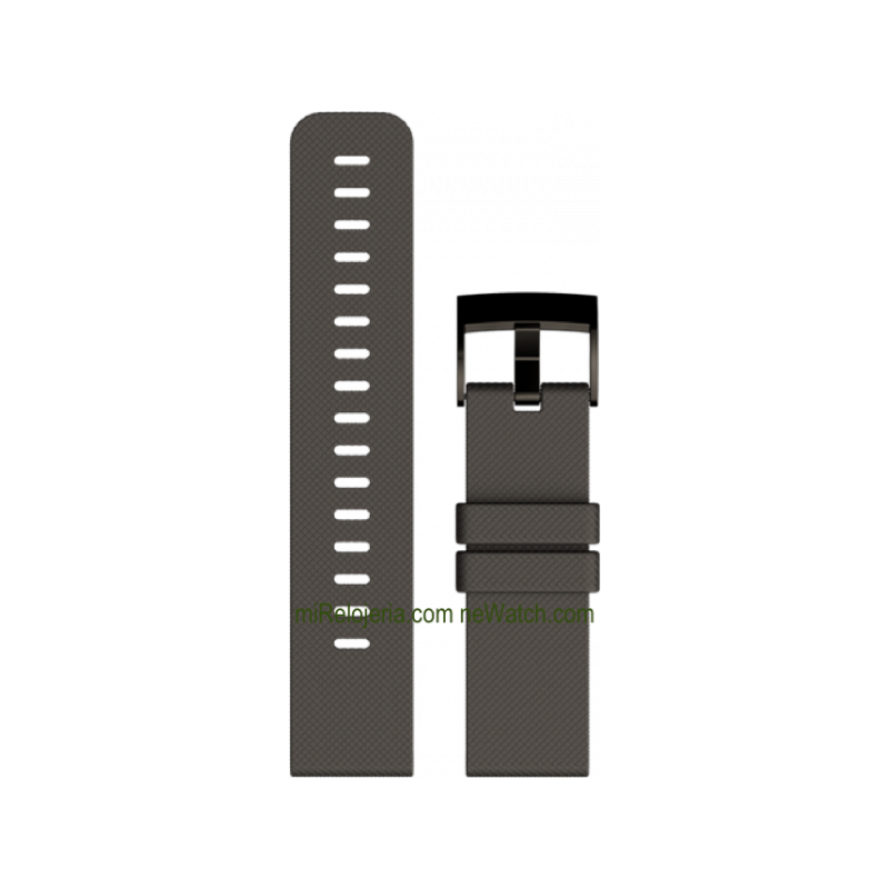 Traverse Graphite Silicone strap