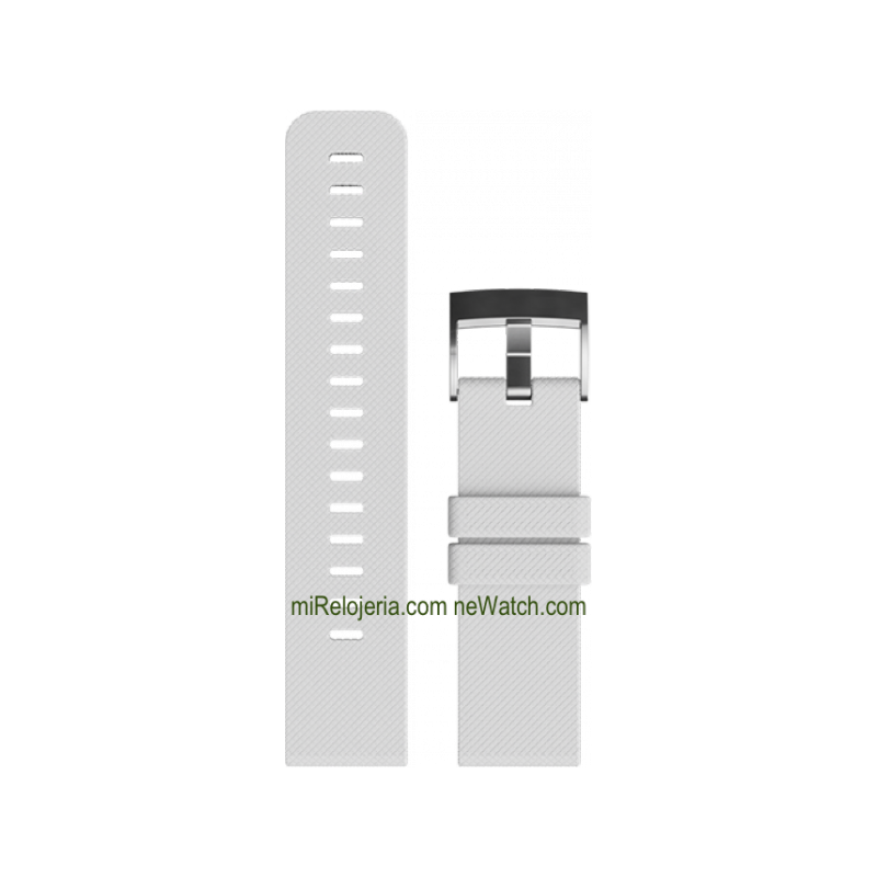 Traverse White Silicone strap
