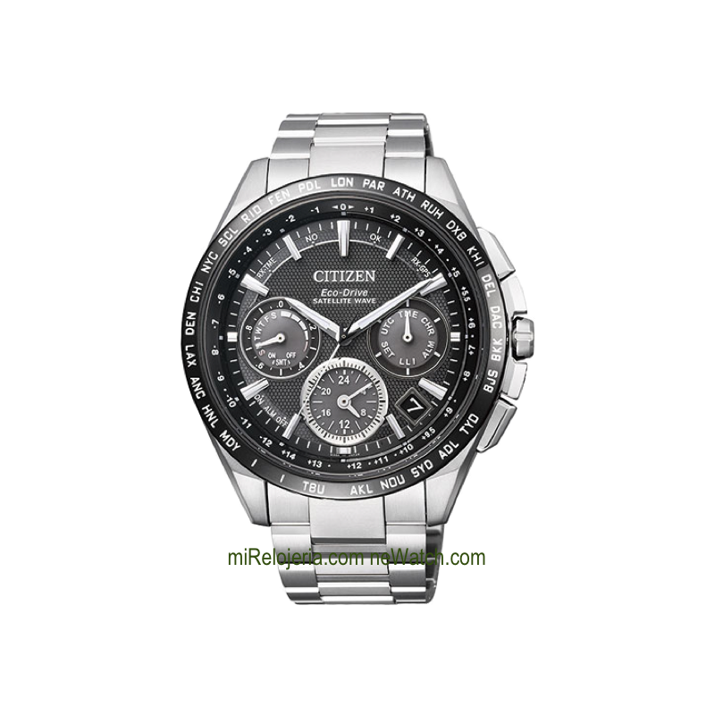 Eco-Drive Satellite Wave F900 Crono Alarma
