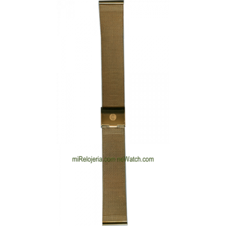 Mesh Standard Gold plated Bracelet 18 mm.