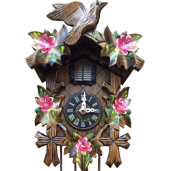 Leaf and bird cuckoo clock Engstler