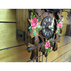 Leaf and bird cuckoo clock Engstler