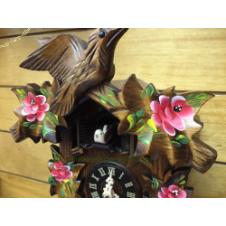 Leaf and bird cuckoo clock Engstler