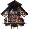 Chalet cuckoo clock with bird Engstler