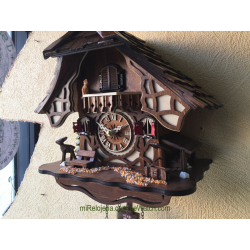 Cuco Casita del bosque con pájaro Engstler