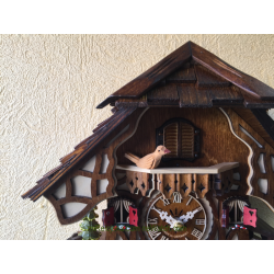 Chalet cuckoo clock with bird Engstler