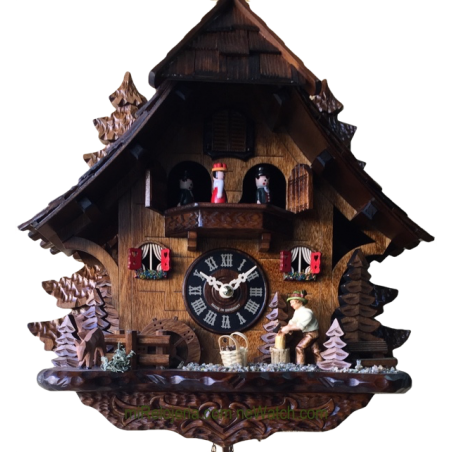 Woodcutter Chalet Cuckoo Clock