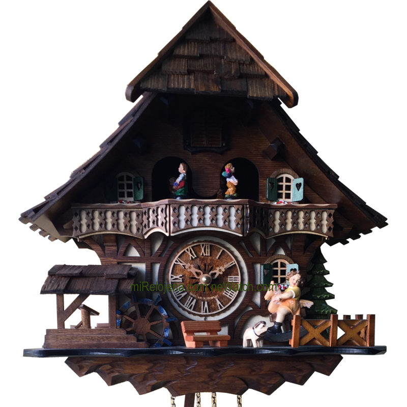 Cuco Casita con niña en caballito Engstler