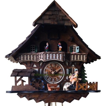 Cuco Casita con niña en caballito Engstler