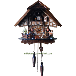 Cuckoo Bavarian chalet with the Merry Children Engstler