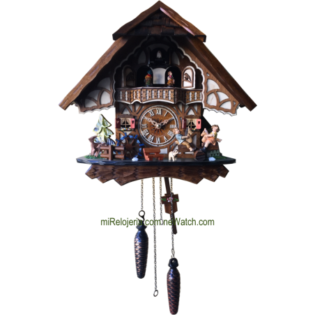 Cuckoo Bavarian chalet with the Merry Children Engstler