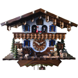 Cuckoo Bavarian chalet with beer drinker and dancers Engstler