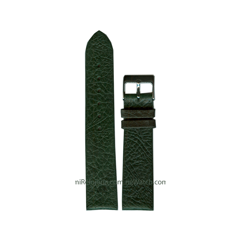 Genuine bison leather strap 18 mm.
