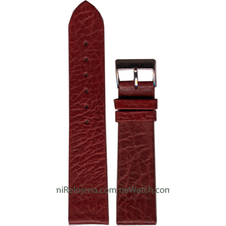 Genuine bison leather strap 18 mm.