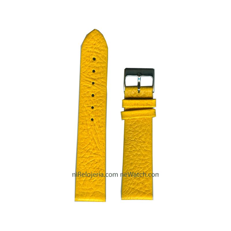 Genuine bison leather strap 20 mm.