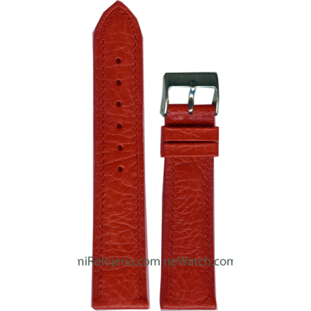 Padded Genuine buffalo leather strap 20 mm.
