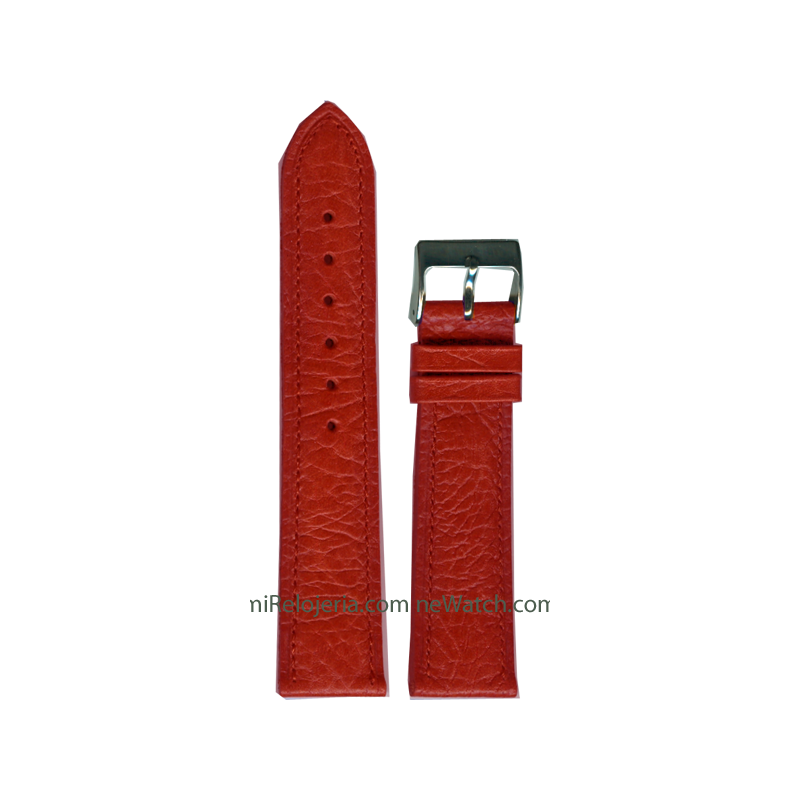 Padded Genuine buffalo leather strap 18 mm.
