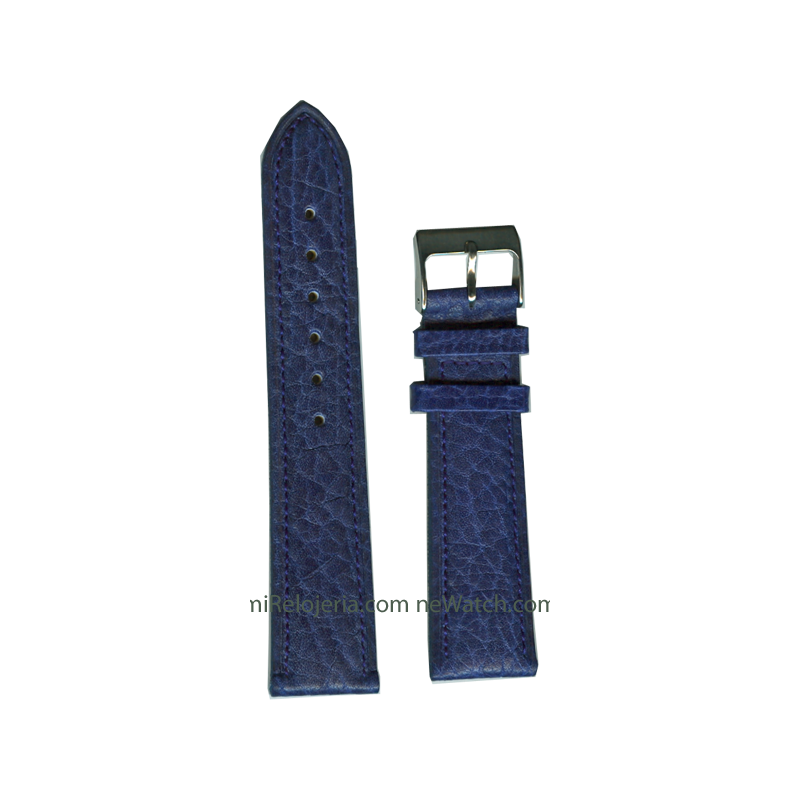 Padded Genuine buffalo leather strap 18 mm.