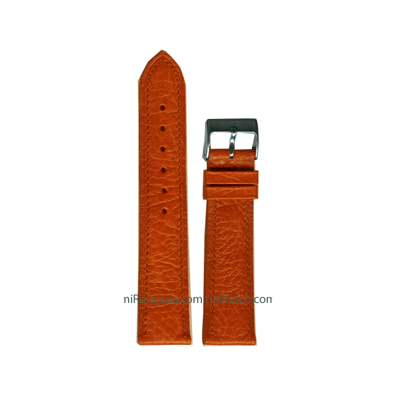 Padded Genuine buffalo leather strap 20 mm.