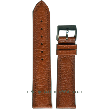 Padded Genuine buffalo leather strap 20 mm.