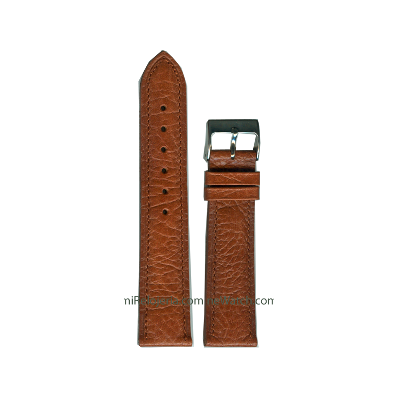 Padded Genuine buffalo leather strap 18 mm.