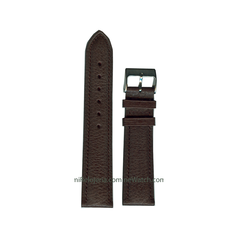 Padded Genuine buffalo leather strap 20 mm.