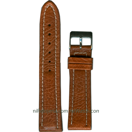 Genuine leather Padded Waterproof strap 20 mm.