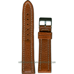 Genuine leather Padded Waterproof strap 18 mm.