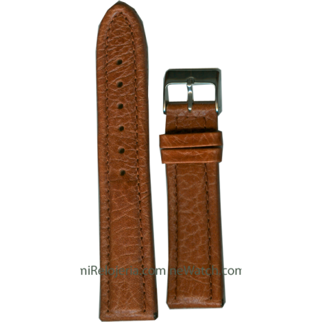 Genuine leather Padded Waterproof strap 20 mm.
