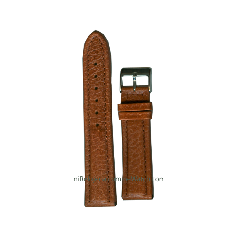 Genuine leather Padded Waterproof strap 18 mm.