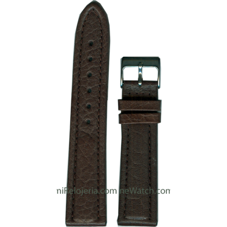 Genuine leather Padded Waterproof strap 18 mm.