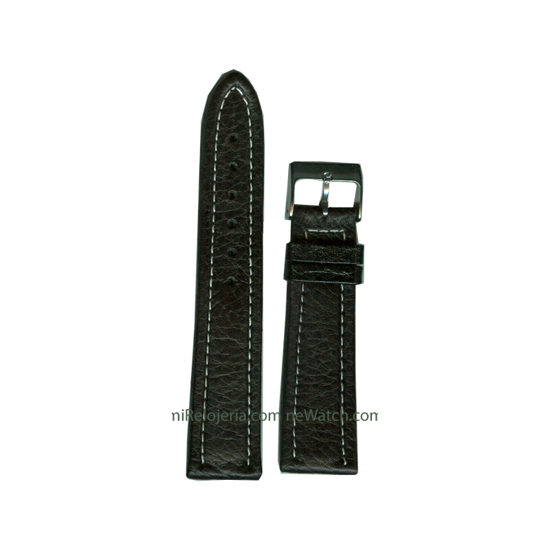 Genuine leather Padded Waterproof strap 20 mm.