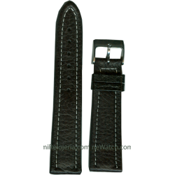 Genuine leather Padded Waterproof strap 18 mm.