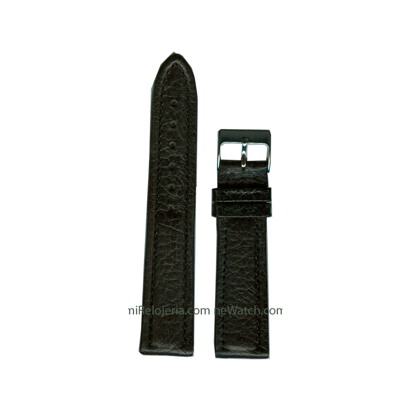 Genuine leather Padded Waterproof strap 18 mm.