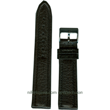 Genuine leather Padded Waterproof strap 18 mm.