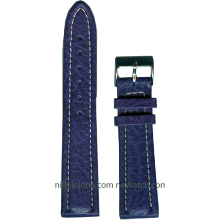 Genuine leather Padded Waterproof strap 20 mm.