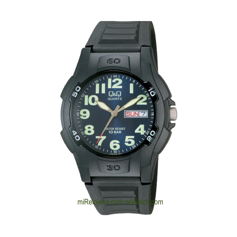 Unisex 3 hands double calendar