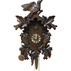 Leaf and bird cuckoo clock