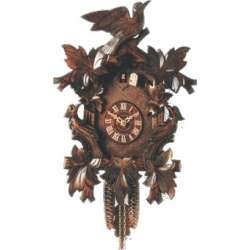 Leaf and bird cuckoo clock