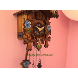 Leaf and bird cuckoo clock Engstler