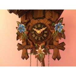 Leaf and bird cuckoo clock Engstler