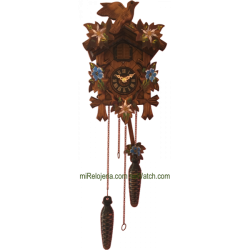 Leaf and bird cuckoo clock Engstler