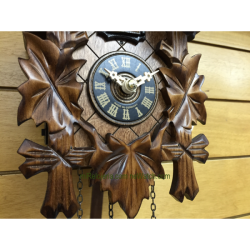 Leaf and bird cuckoo clock Engstler