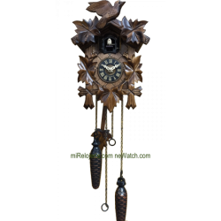 Leaf and bird cuckoo clock Engstler