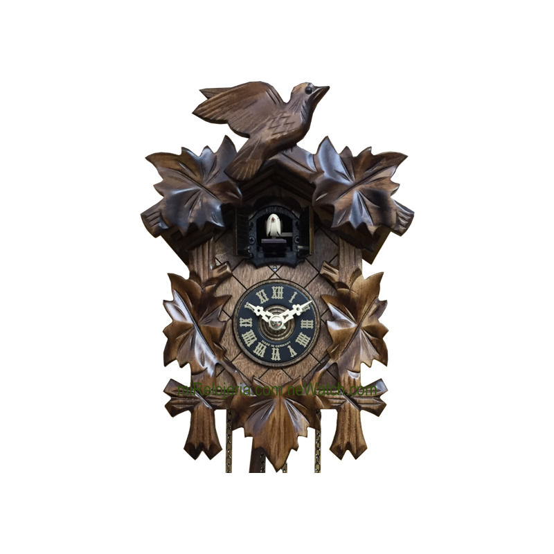Leaf and bird cuckoo clock Engstler