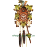 Leaf and bird cuckoo clock Engstler