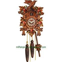 Leaf and bird cuckoo clock Engstler