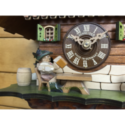 Bavarian chalet with beer drinker Schneider