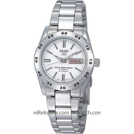 Automático de acero Seiko 5 de Mujer